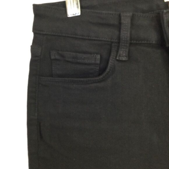 L'AGENCE Womens Margot Skinny Jeans Denim Mid Rise Zipper Details Black Size 27 - Picture 7 of 16